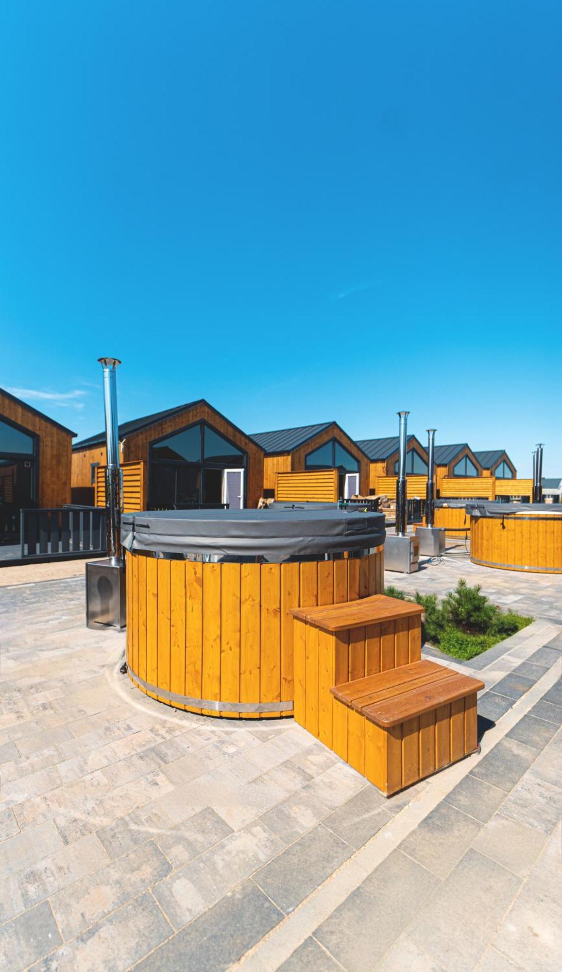 Nadmorskie Chatki - Sauna - Opcja Z Prywatna Balia Kapielowa Lub Bez Gąski